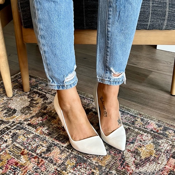 Aldo Shoes - White Patent Leather Aldo heels